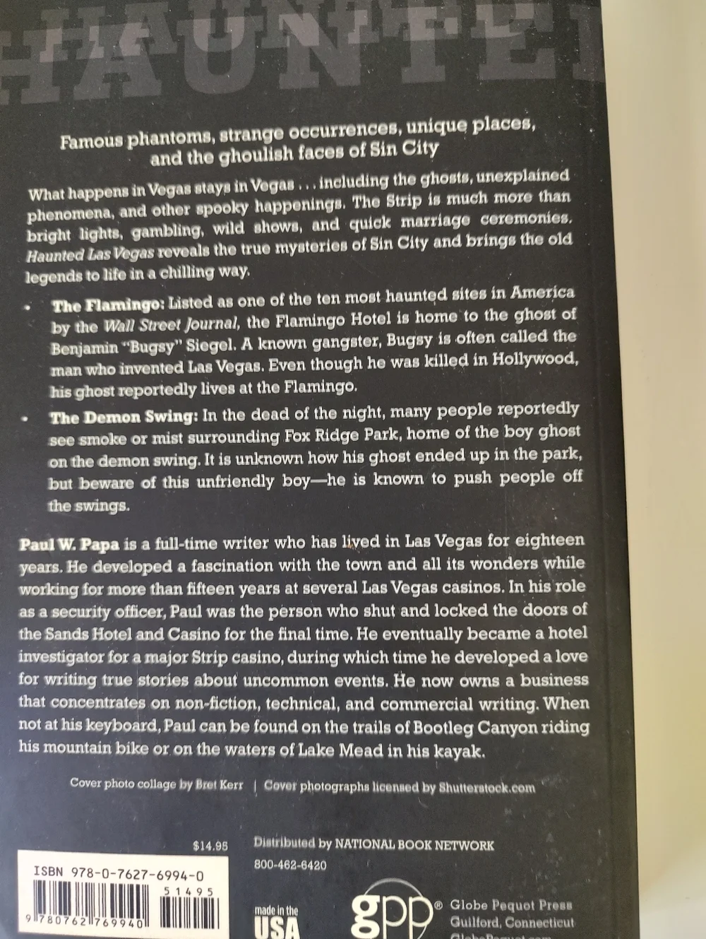Haunted Las Vegas Famous Phantoms, Creepy Casinos And Gambling Ghosts Book